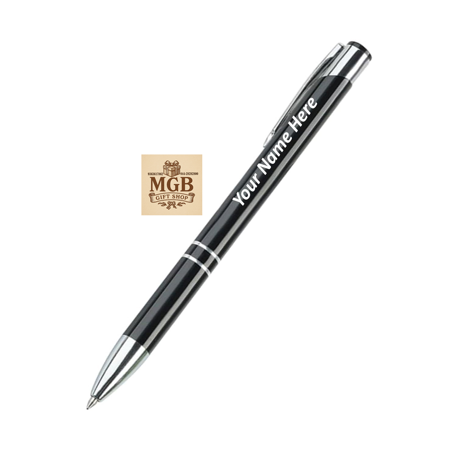 CrownLit Personalised Metal Pen – Make Your Brand Shine!